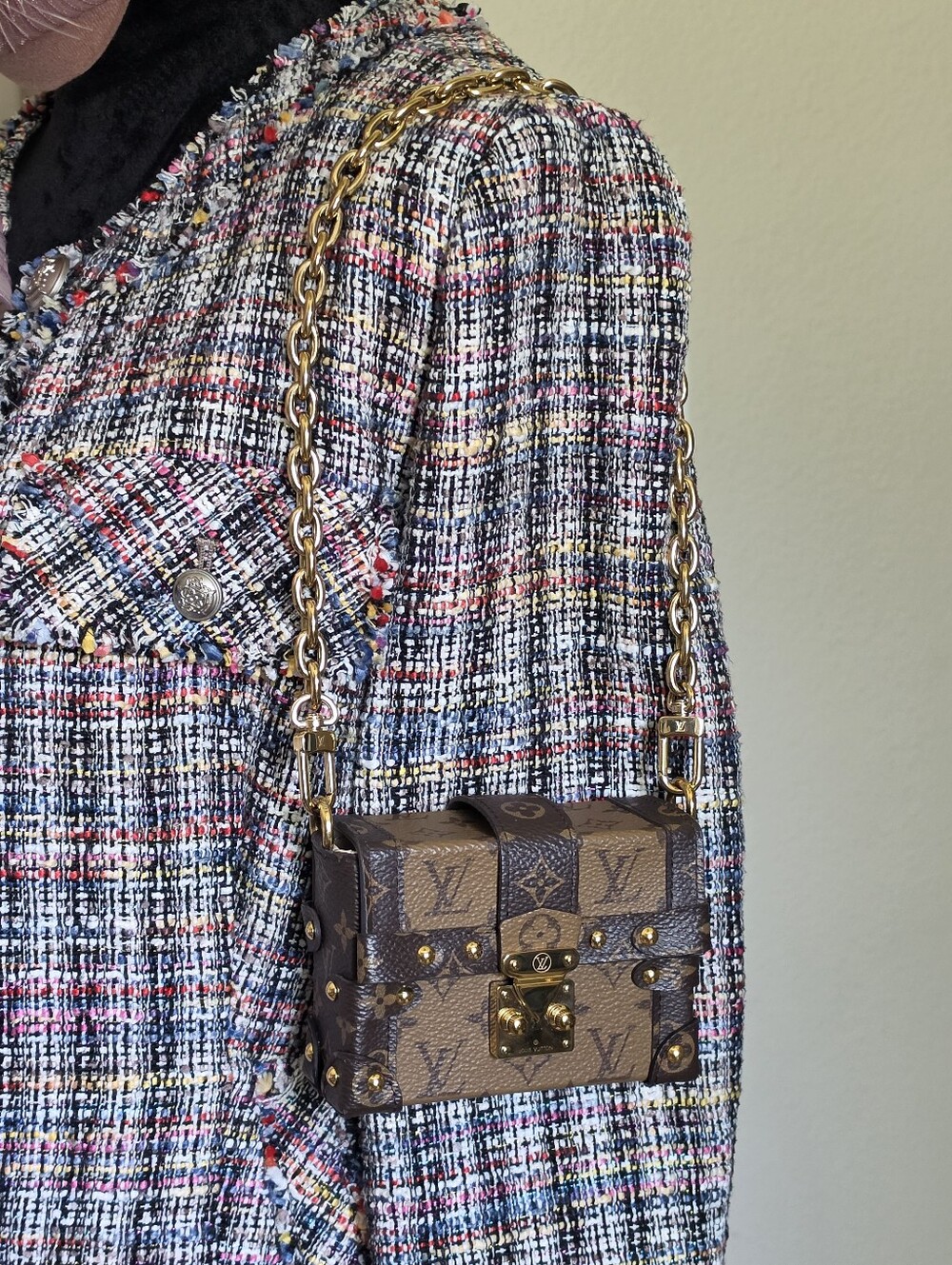 Authentic Louis Vuitton Mini Trunk Monogram NM Shoulder Bag